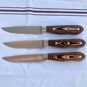 Rancher's Reserve Steak Knives Forged 5” Blade Wood Handle